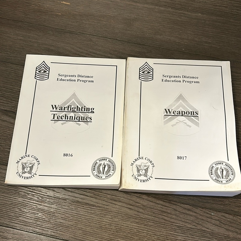 US Marine Corps sergeant distance education program training books 8016 8017